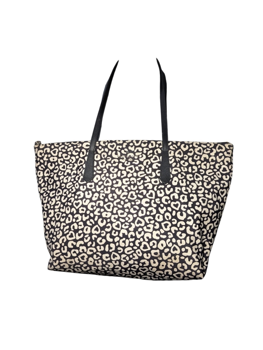 kate spade Leopard-Print 3-Piece Tote, Crossbody & Wristlet - Black & Cream - Picture 2 of 16